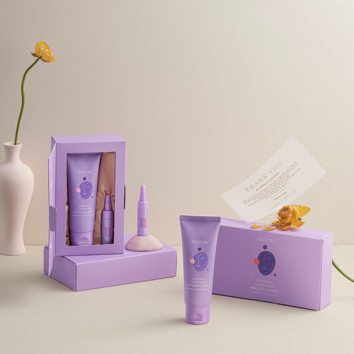 [HCM]TẮM FACE LROCRE MẶT NẠ HOA TRẮNG DA