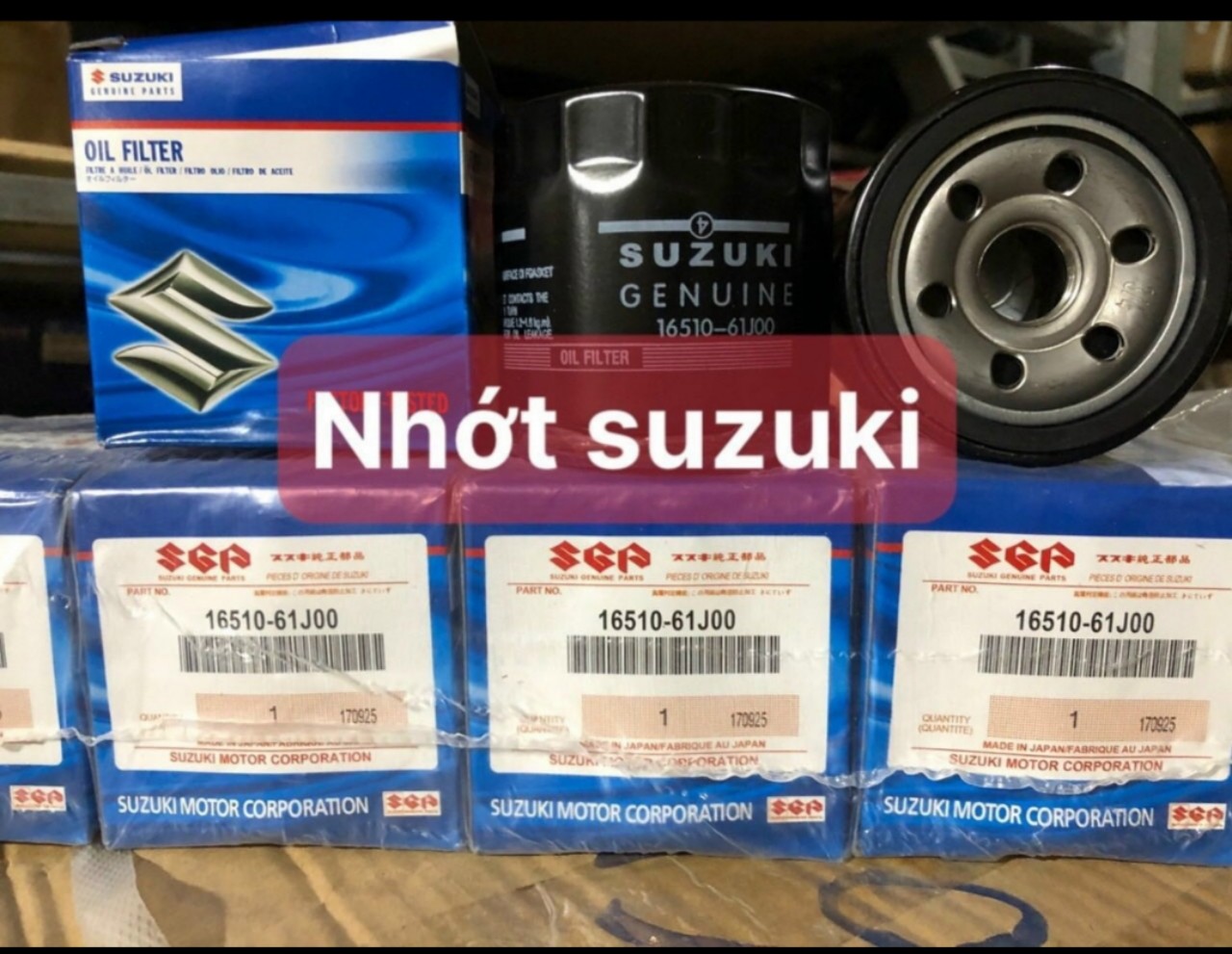 16510 - 61J00 Lọc dầu suzuki 500kg truck suzuki carry van suzuki carry 7 chỗ