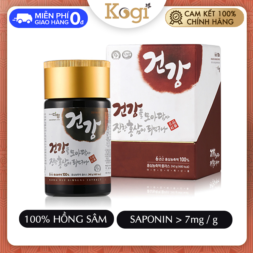 [CHÍNH HÃNG]Cao hồng sâm Hàn Quốc 6 năm tuổi Duham hộp 240g Daedong Korea ginseng, thúc đẩy hệ tuần hoàn, giảm mỡ máu, giảm stress, mệt mỏi, giảm căng thẳng nhức đầu, giúp trấn tĩnh tỉnh táo tập trung hơn trong suy nghĩ