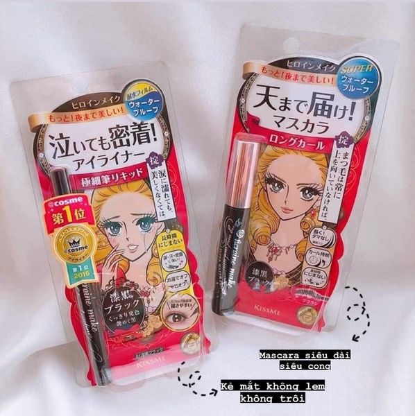 Mascara Kiss me nội địa Nhật bản chống nước lâu trôi