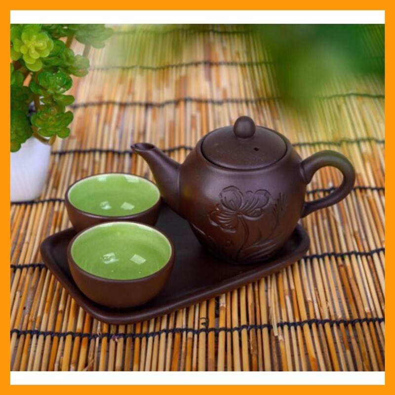 Ấm chén tử sa nhị ẩm Bát Tràng