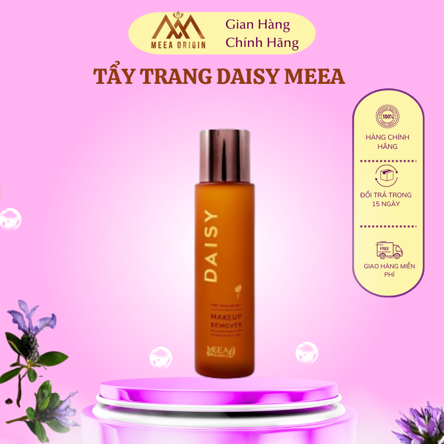 Chính hãng tẩy trang daisy hoa cúc meea organic , nước tẩy trang làm sạch da