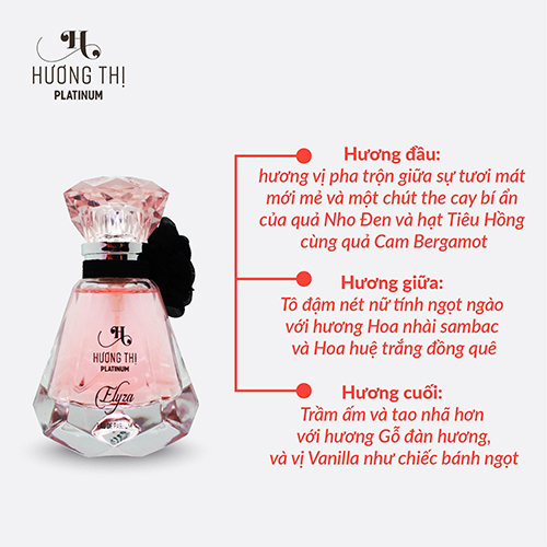 Nước hoa cao cấp ELYZA hương thị platinum 30ml