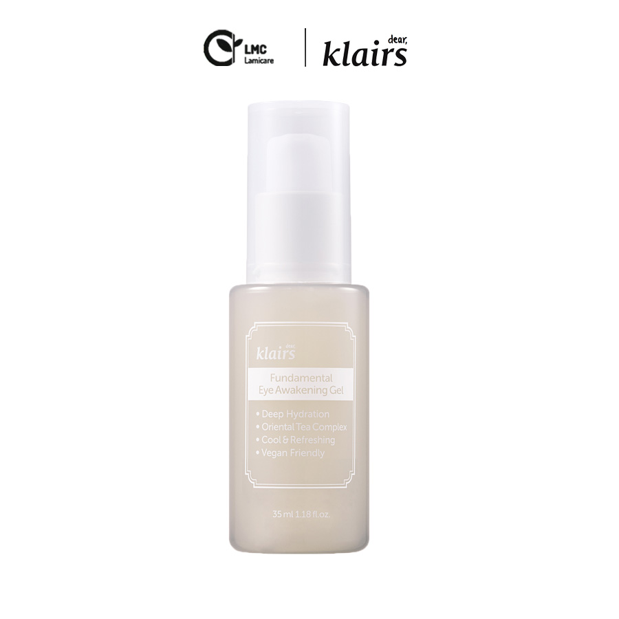 Kem dưỡng mắt giảm nhăn và quầng thâm bọng mắt Klairs fundamental eye awakening gel 35ml