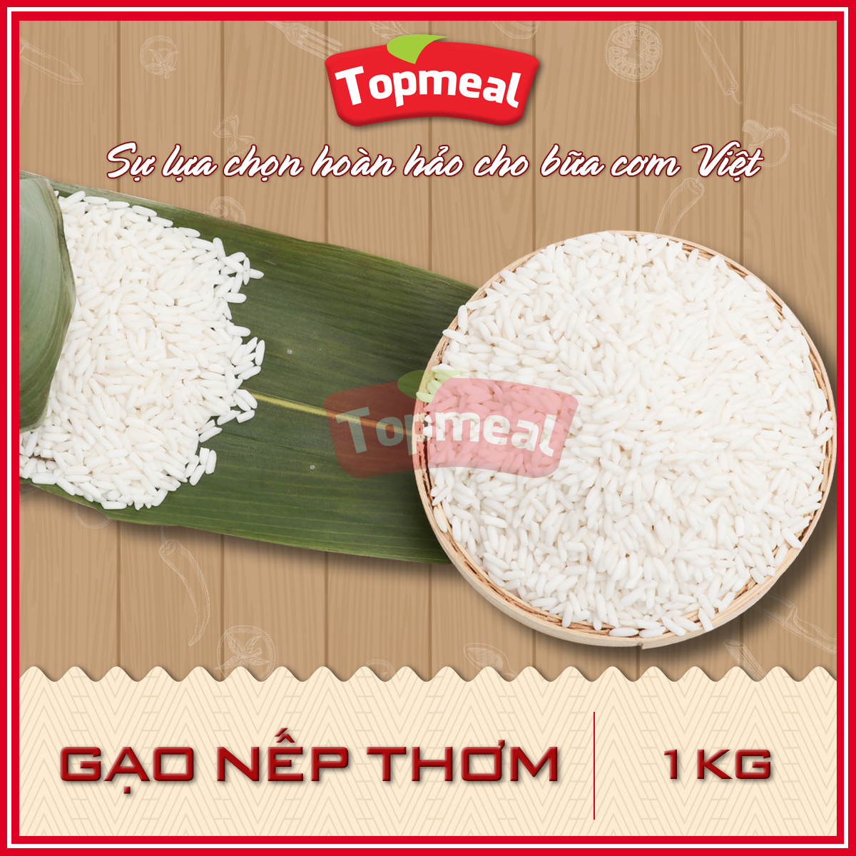 HCM - Gạo nếp thơm (1kg) - [Giao nhanh TPHCM]