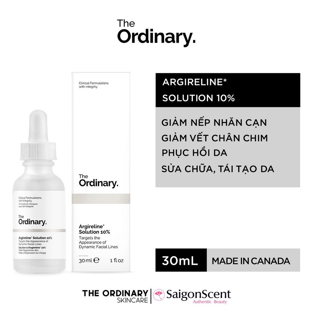 Tinh chất cải thiện nếp nhăn The Ordinary - Argireline Solution 10%