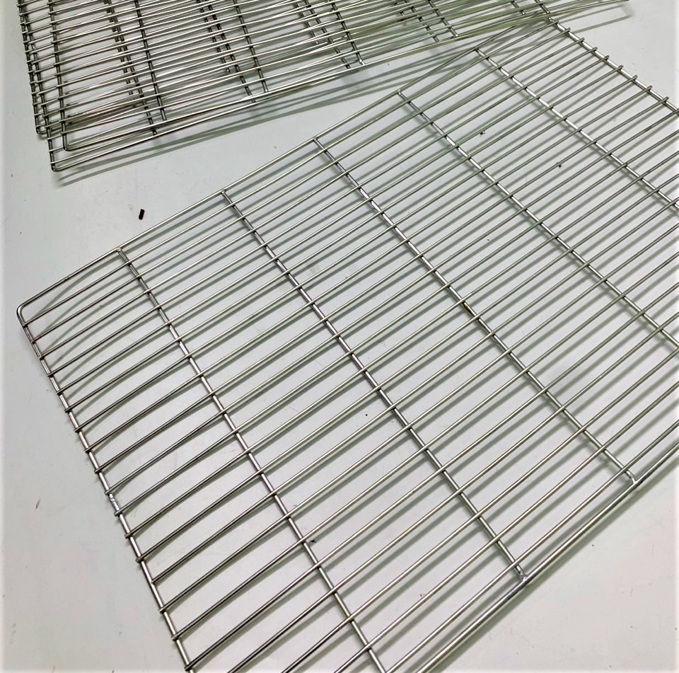 Vỉ nướng thịt inox chống gỉ, vỉ nướng thịt ngoài trời, vỉ nướng than hoa, phên nướng 40 * 60 cm