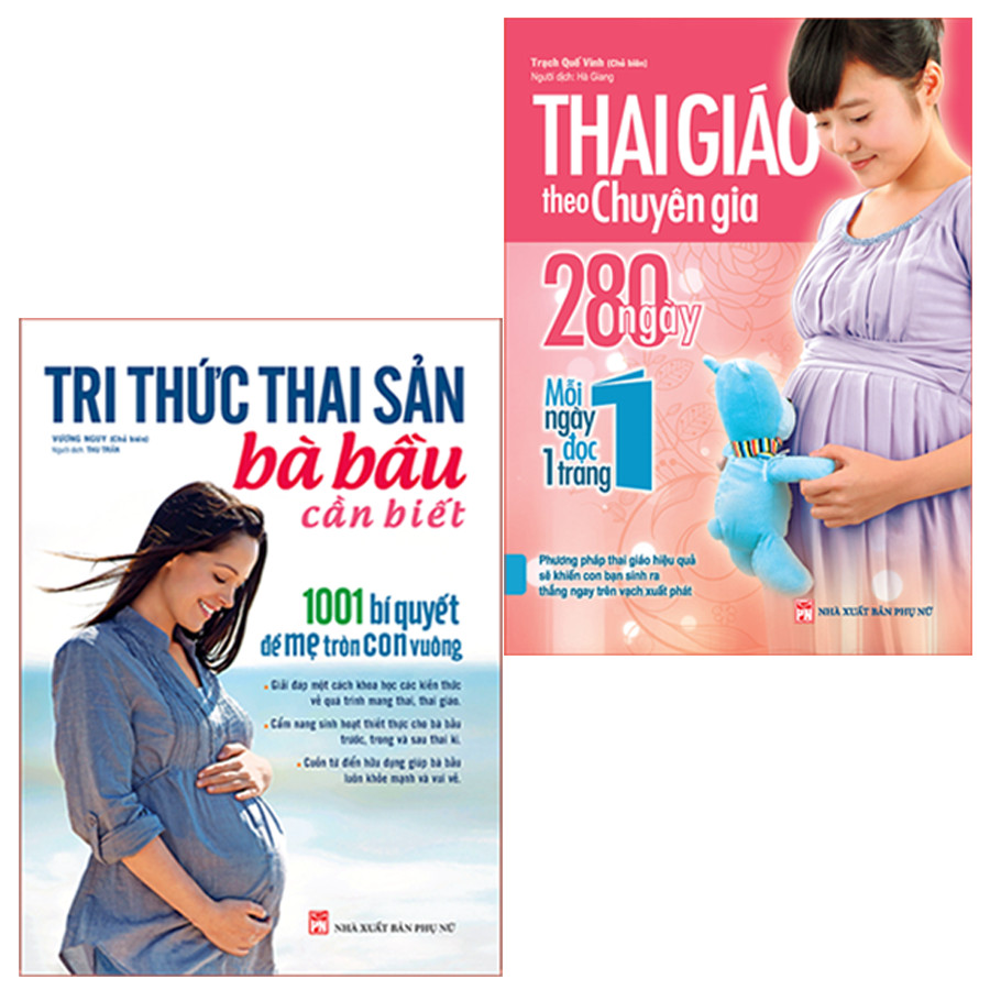 Combo Sách: Tri Thức Thai Sản Bà Bầu Cần Biết + Thai Giáo Theo Chuyên Gia 280 Ngày - Mỗi Ngày Đọc Một Trang