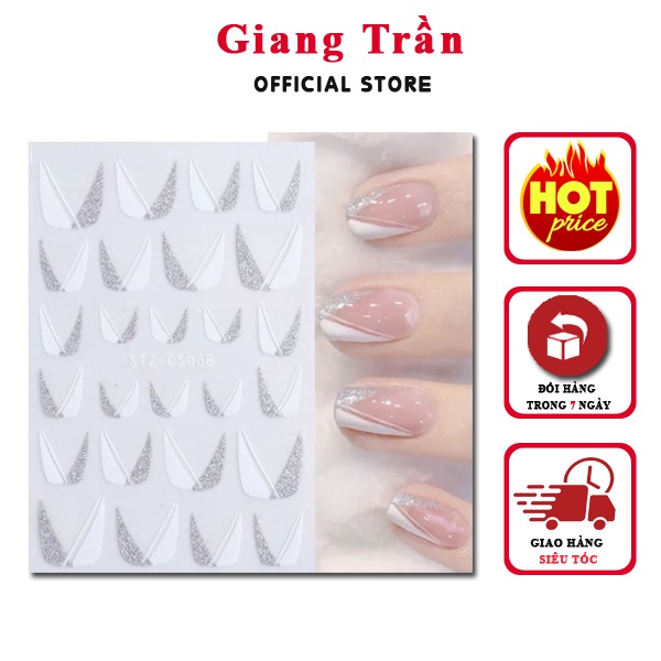 Stick nhũ fench đầu móng sẵn cực đẹp mẫu HOT 2021