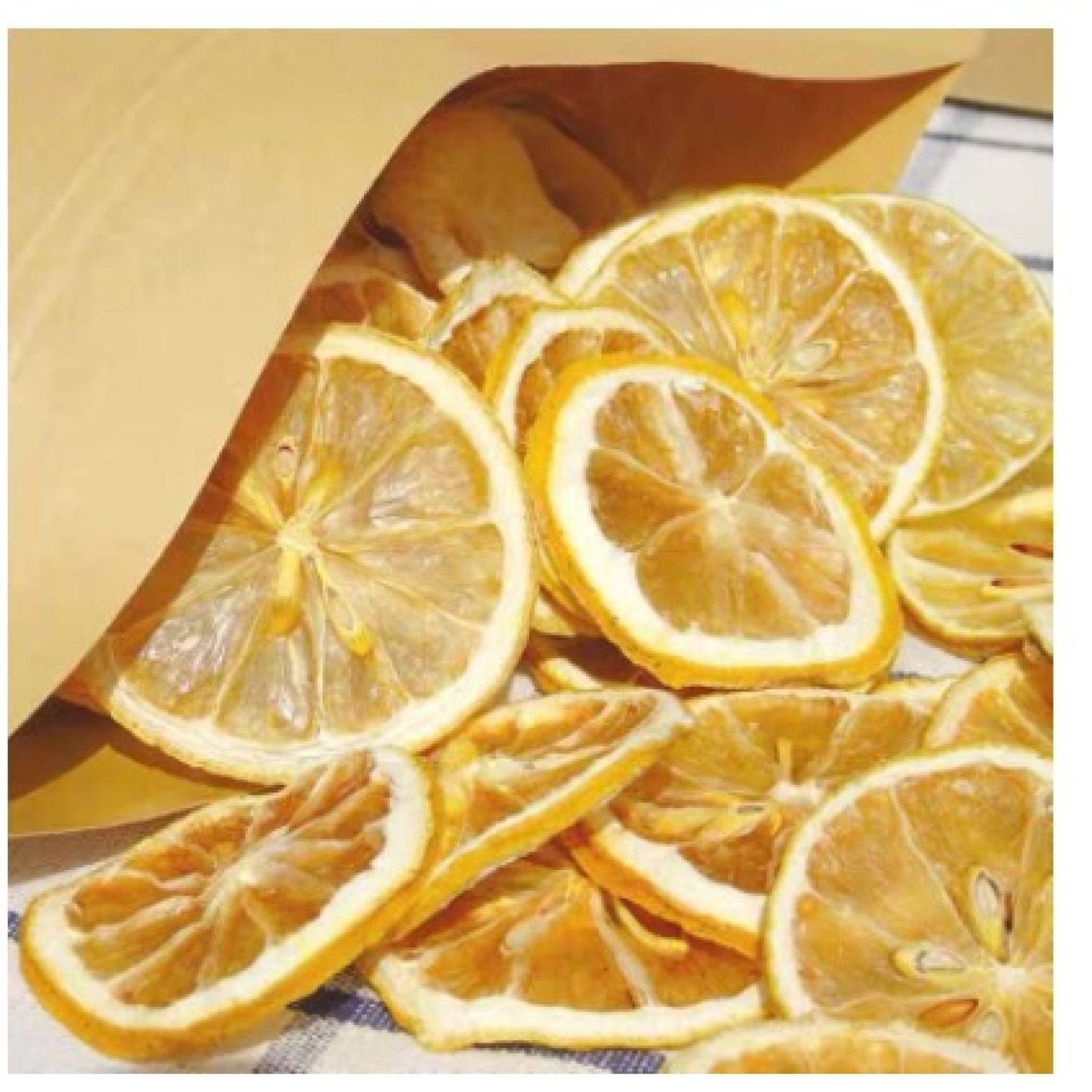 100gr trà chanh vàng thái lát sấy khô