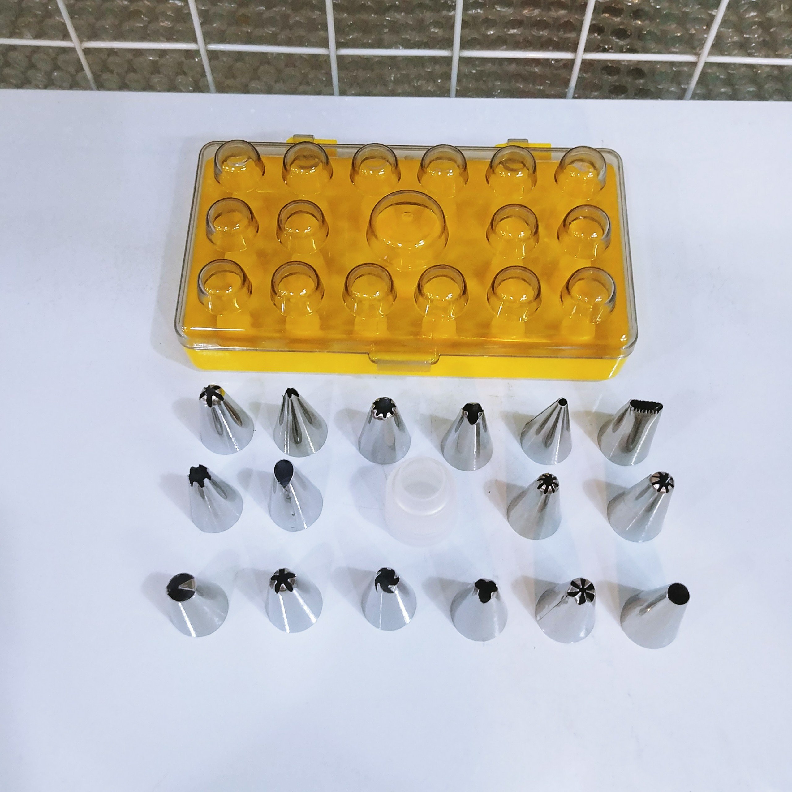 Bộ 18 đui bắt bông kem bằng inox, dụng cụ làm bánh