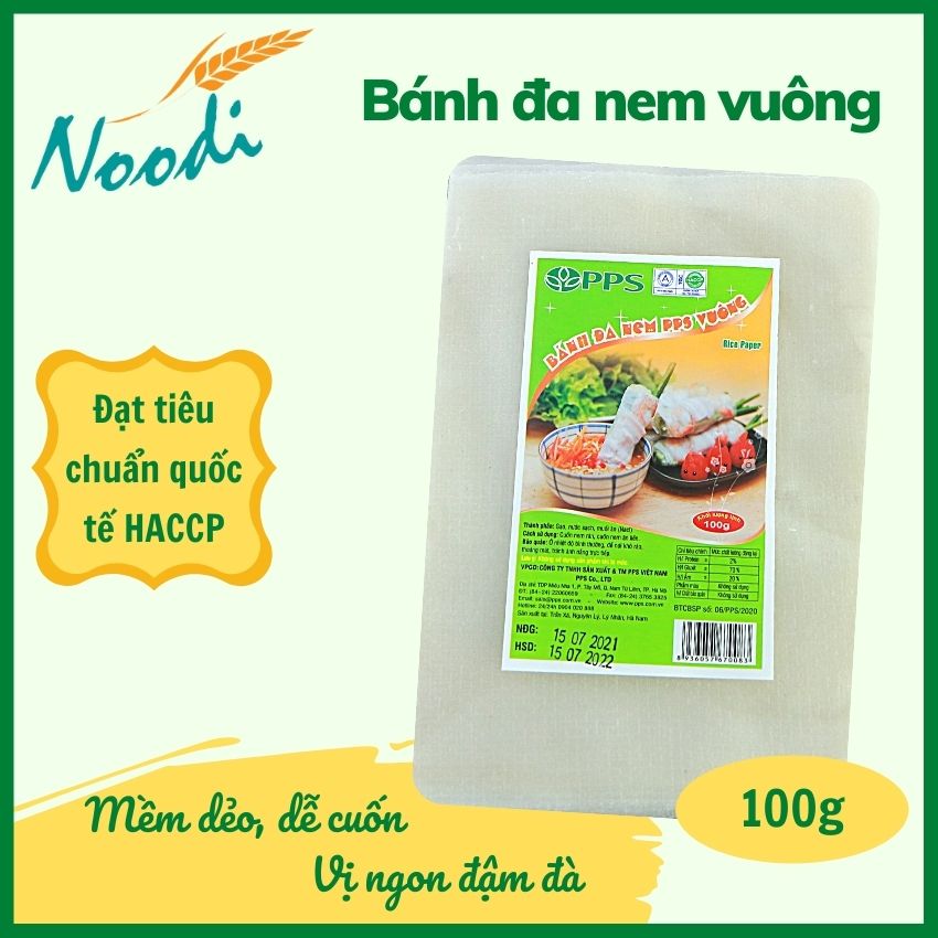 Bánh đa nem bánh tráng cuốn chả giò gỏi cuốn PPS - Bánh tráng vuông trắng siêu mỏng sản xuất thủ công banh trang cuon cha gio bánh tráng cuốn rau sống bánh tráng cuộn bánh tráng cuốn bánh đa nem hà nội bánh tráng