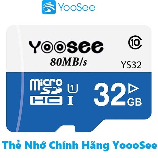 Thẻ nhớ Yoosee chuyên dụng cho camera Yoosee 32GB class 10, UHS-3, tốc độ đọc nhanh đến 80MB/s chống ăn mòn/nhiệt độ khắc nghiệt/tia X