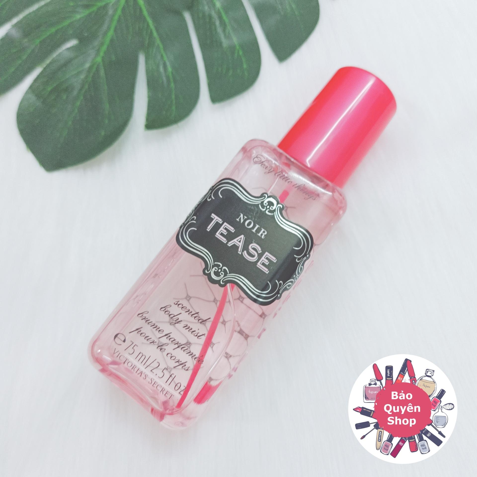 Xịt thơm mist tông nước hoa size mini Victoria's Secret - Noir Tease - Scented Body Mist 75mL