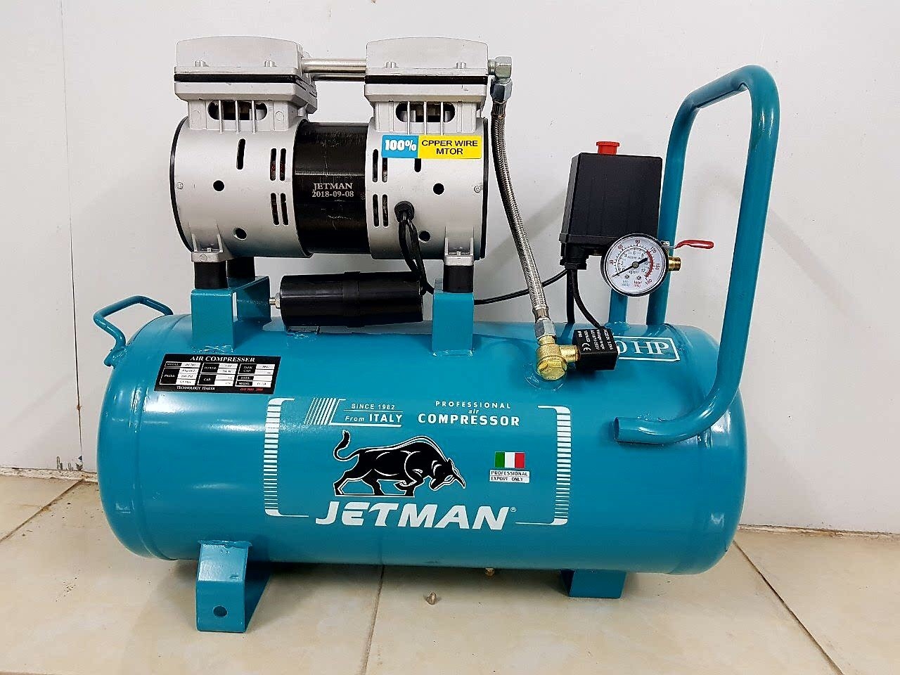 Máy nén khí không dầu 1hp jetman jm-780