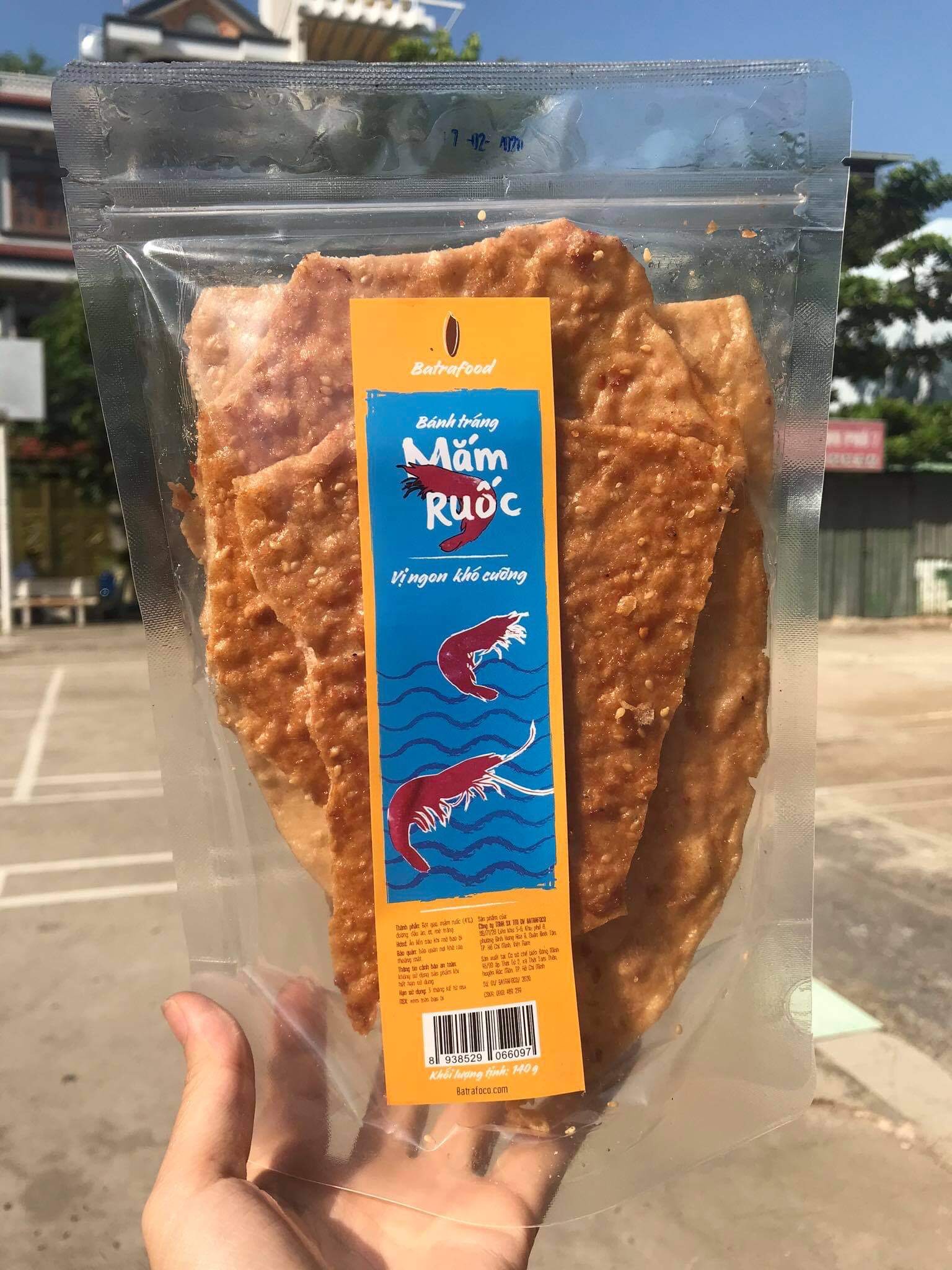 Bánh Tráng Mắm Ruốc Cô Ba Batrafood 140g