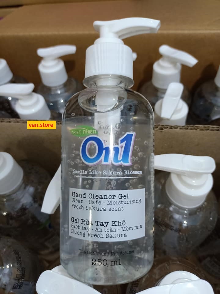 [HCM]Gel Rửa Tay Khô On1 Hương Fresh Sakura 250ml Có Vòi Nhấn [Chai tròn]