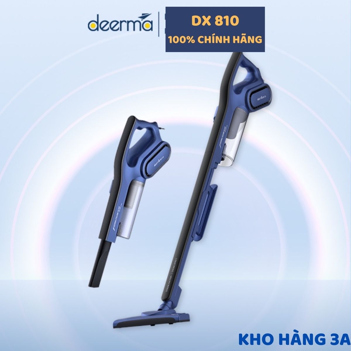 Máy hút bụi cầm tay deerma dx810, công suất hút 15kpa - bảo hành 12 tháng