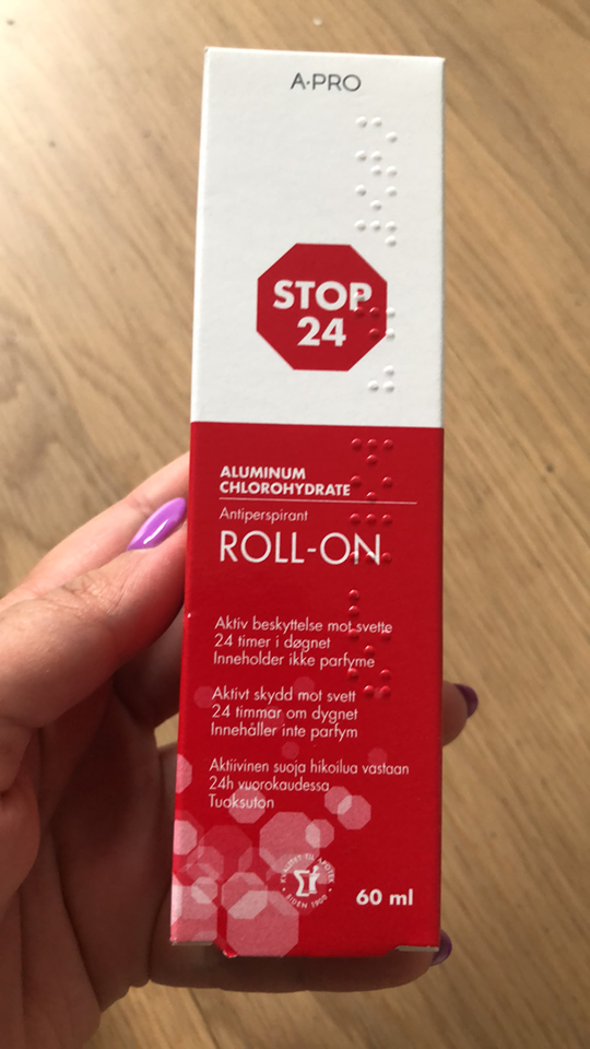 Lăn nách ngăn ra mồ hôi và khử mùi Roll-on Stop 24 Nauy