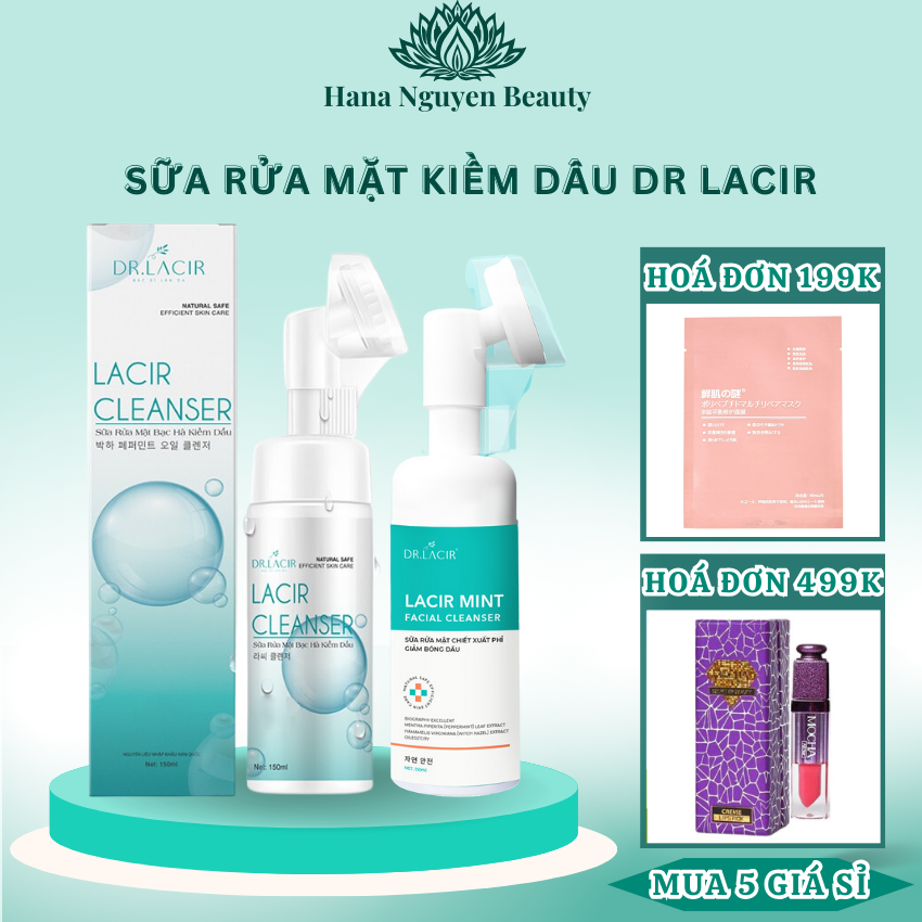 Sữa rửa mặt bạc hà kiềm dầu Dr Lacir 150ml