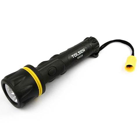  Đèn pin hãng Tolsen 60020 3 bóng LED chiếu sáng được liên tục trong 16 giờ BH 12 tháng CRV 