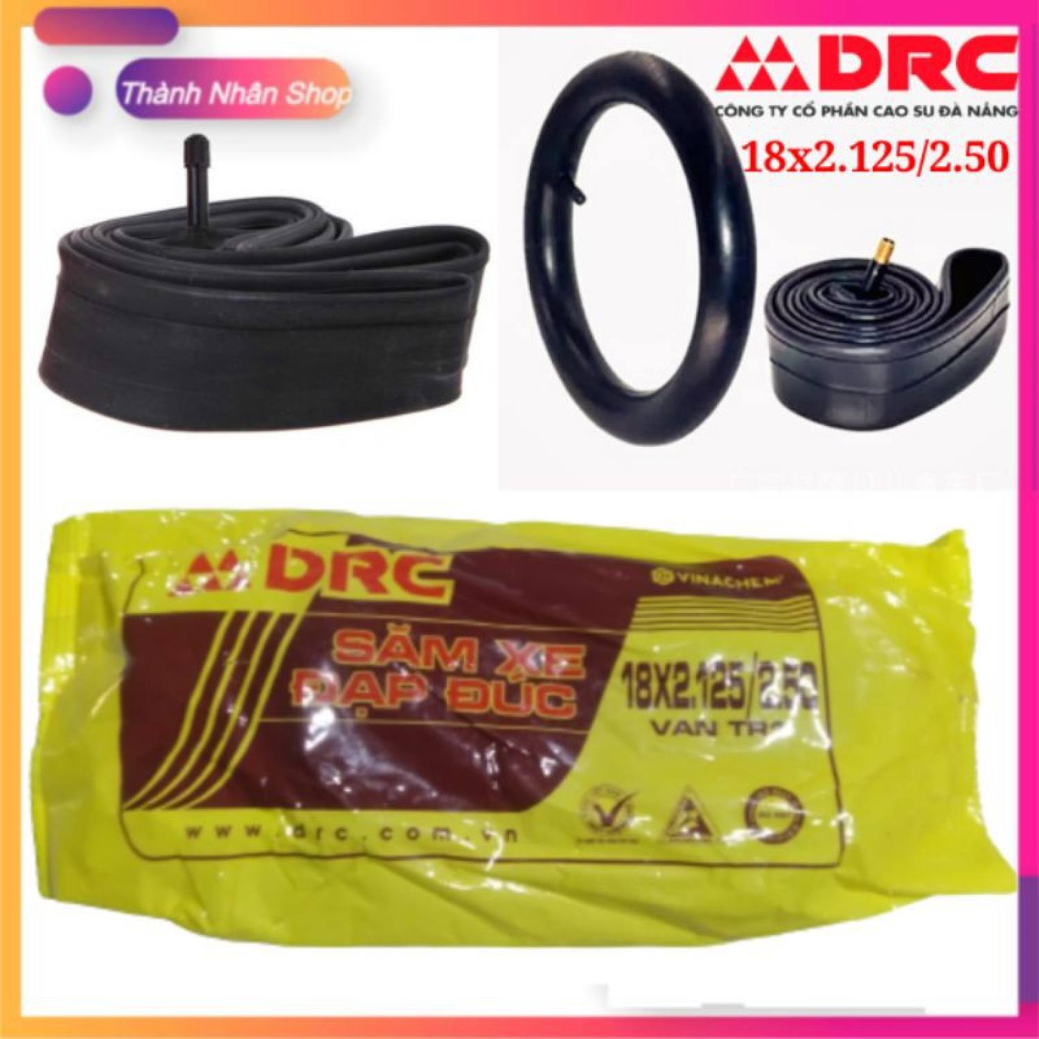 Ruột xe đạp 18x2.15/2.50 drc