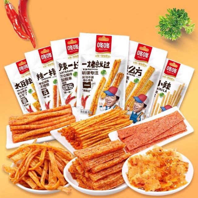 Que cay tẩm vị dongdong gói 80g/106g - que tròn 80g