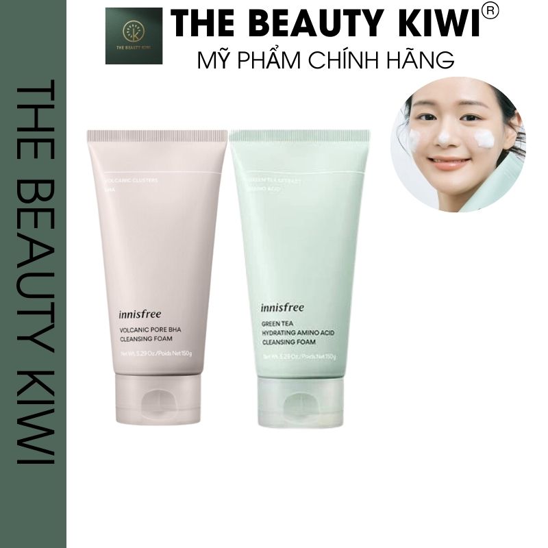 Sữa Rửa Mặt Tro Núi Lửa Giảm Đầu Đen, Bã Nhờn Innisfree Jeju Volcanic Pore Cleansing Foam 150ml