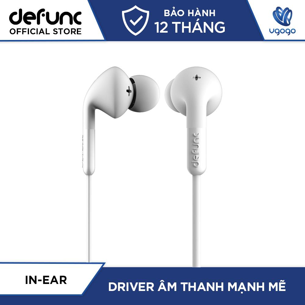 Tai nghe nhét tai chống ồn defunc plus music d003 tích hợp mic - chống ồn toàn diện driver âm thanh cao cấp - nhà phân phối chính thức