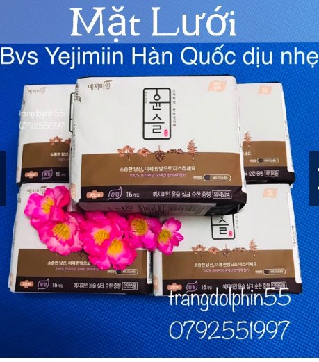 Băng vệ sinh thảo dược Yejimin Hàn Quốc mặt lưới