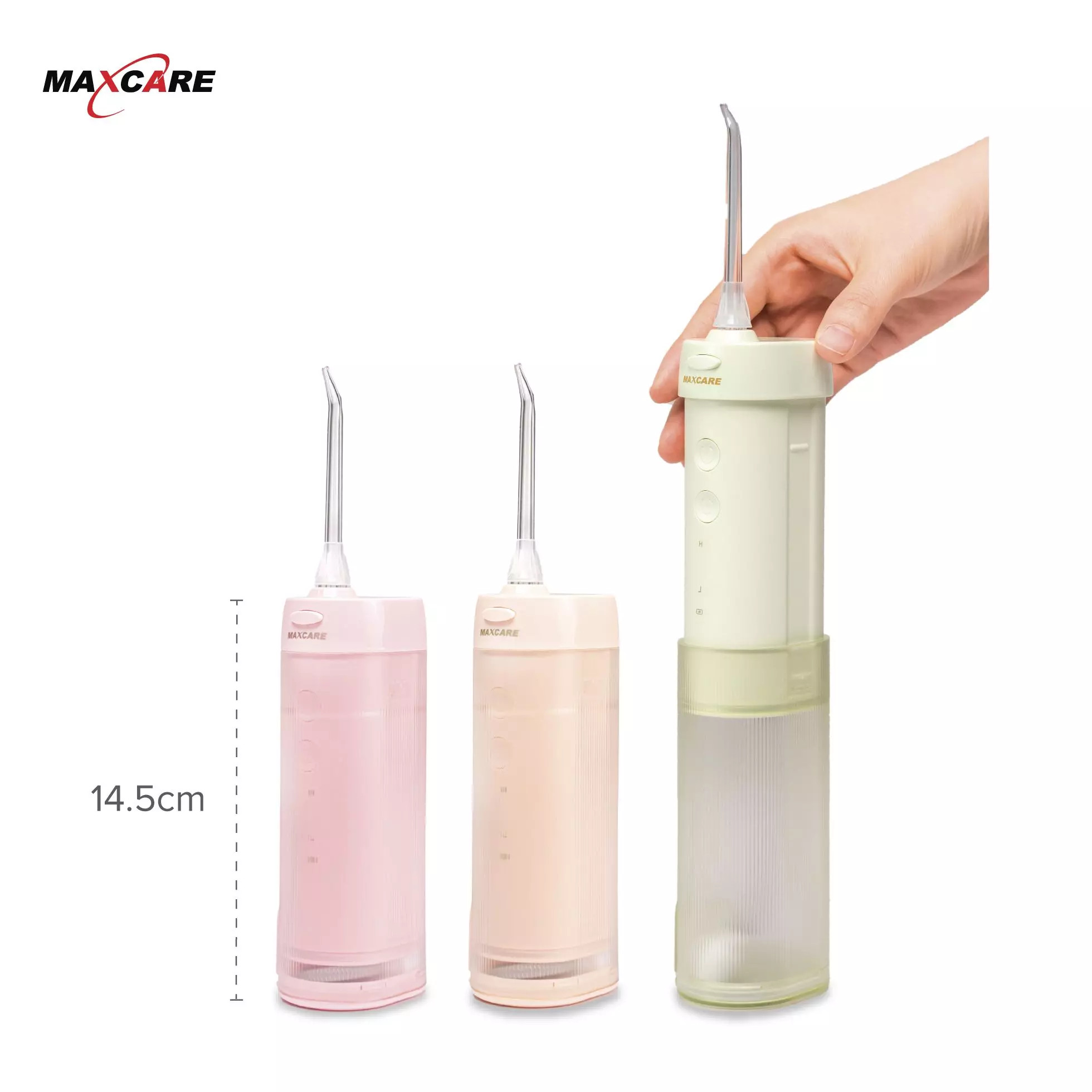 Máy tăm nước cầm tay maxcare travel size ultraclean max456pro - công nghệ độc quyền nhật bản, phiên bản giới hạn