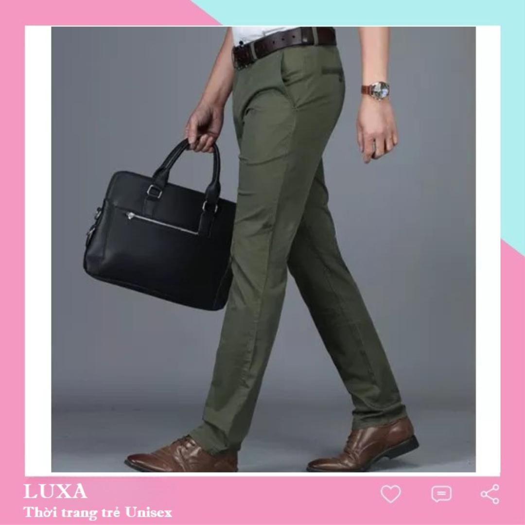 [HCM]Quần kaki nam trung niên ống đứng thời trang trung niên