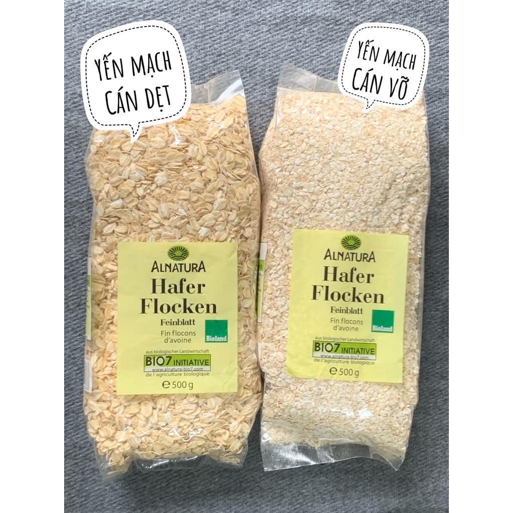 Combo 2 Gói Yến Mạch Hafer Flocken 500g ( Cán Vỡ / Cán Dẹt)