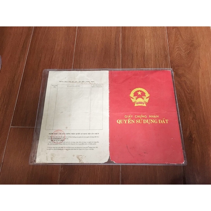 Vỏ bọc sổ đỏ, bọc sổ hồng, bọc giấy tờ cá nhân trong suốt có nắp đậy