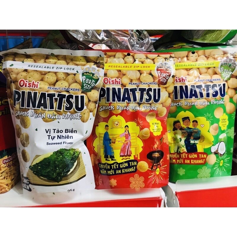 Đậu phộng cốt dừa Oishi Pinattsu 12k/ 1 gói 95g
