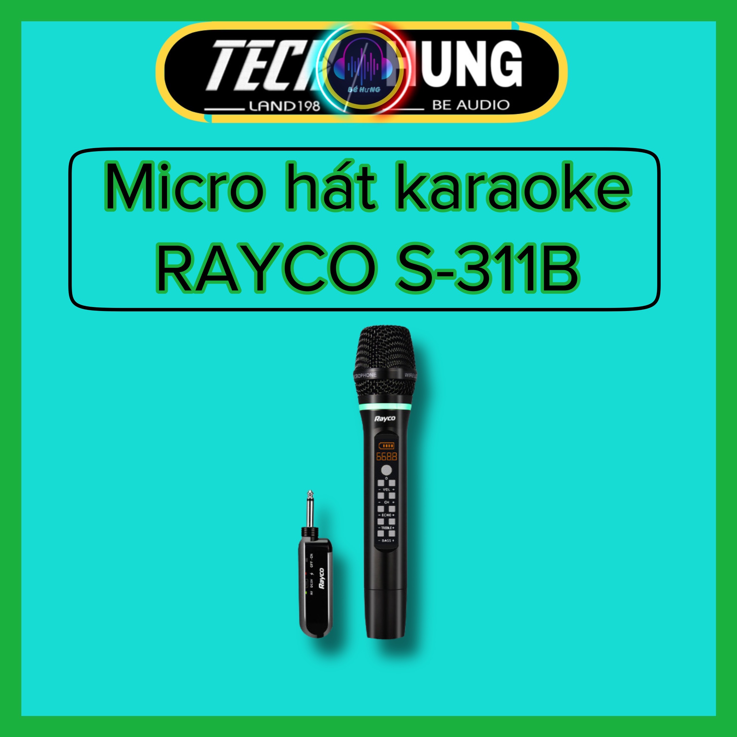 Micro không dây Rayco S-311B-bảo hành 12 tháng