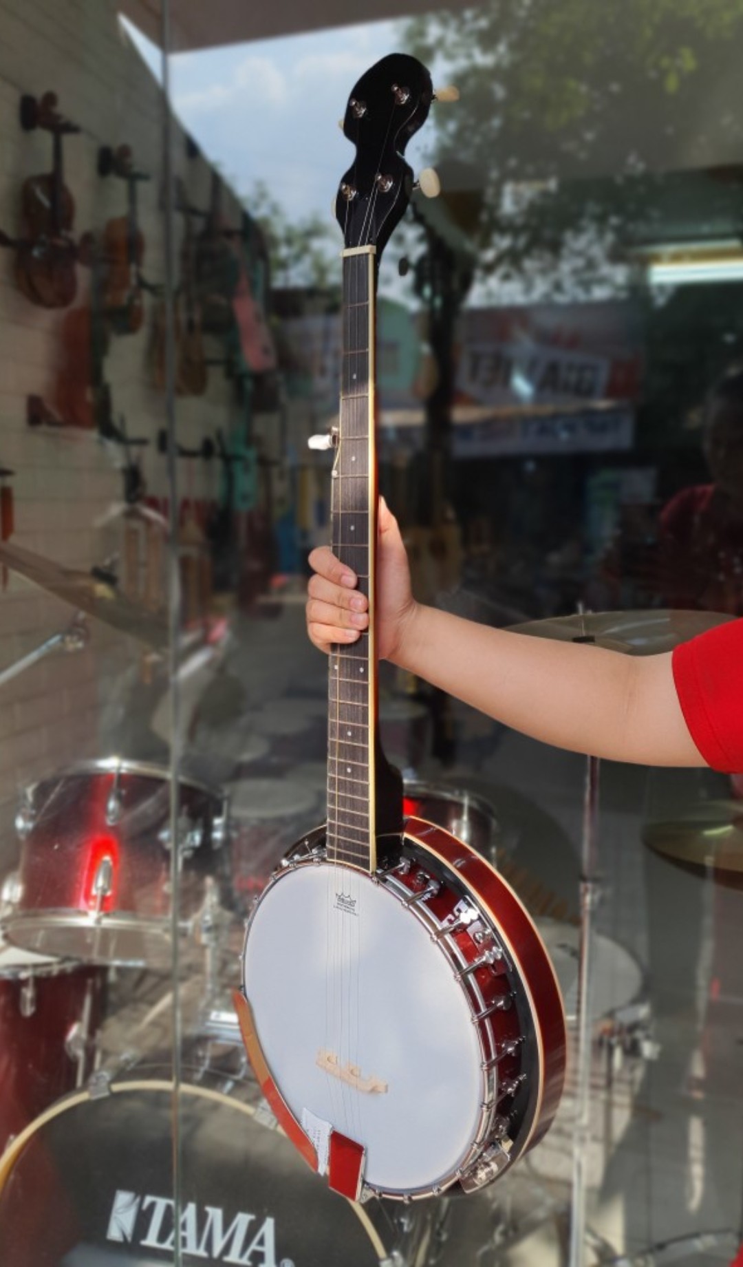 Đàn Banjo nhập khẩu gỗ Mahogany