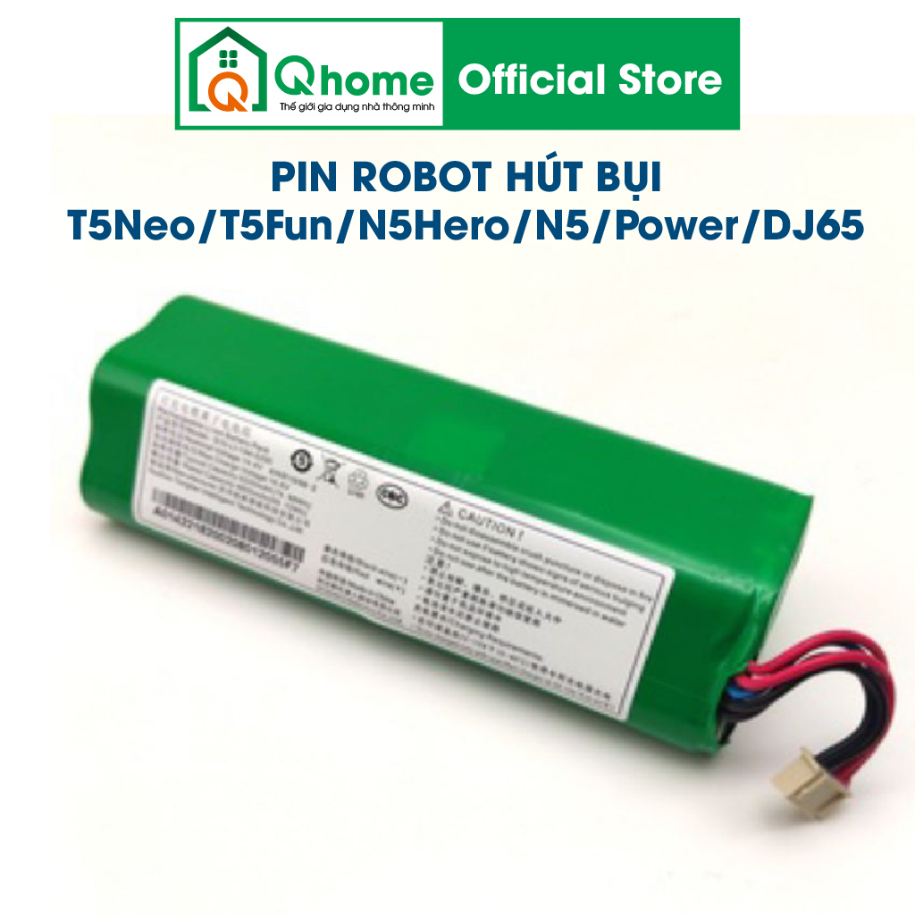 Pin robot hút bụi ecovacs deebot t5 neo/t5 fun/n5 hero/n5 power/dj65...