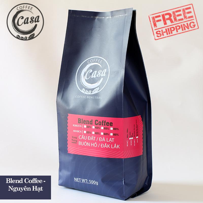 Cà phê hạt nguyên chất Blend Coffee chuẩn pha Espresso không tẩm ướp hương liệu