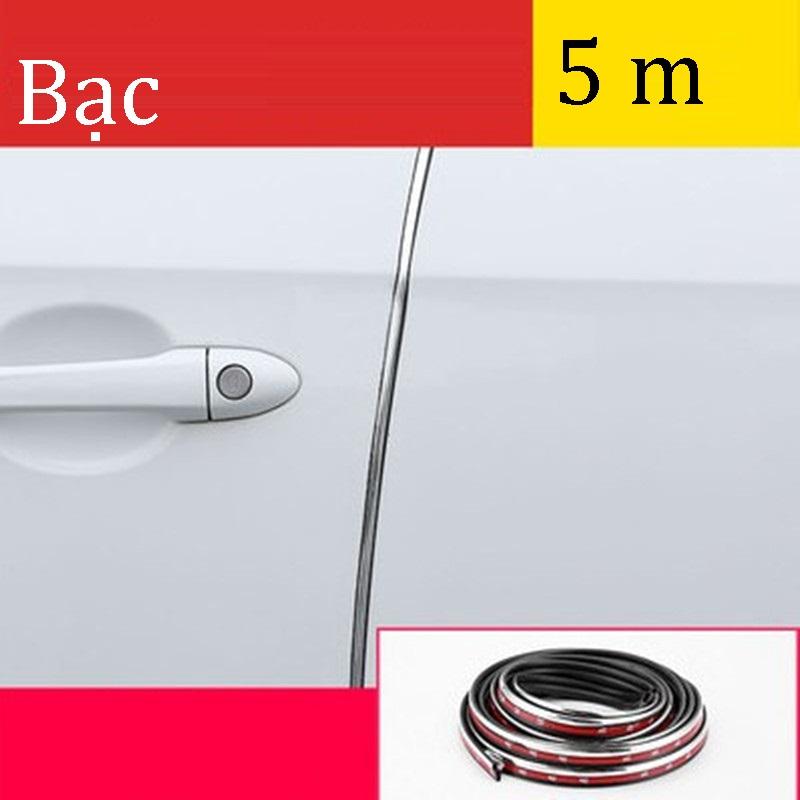 Cuộn zoăng B thế hệ mới dài 5 mét giảm chấn chống xước cửa xe nắp caplo viền cốp BẠC