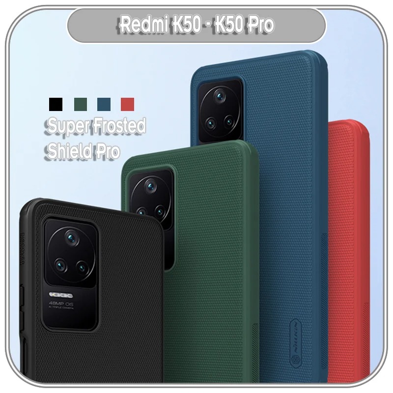 Ốp lưng cho Xiaomi Redmi K50 - K50 Pro Super Frosted Shield nhựa PC cứng Nillkin Pro hàng nhập khẩu