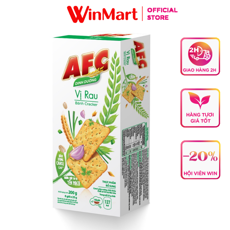 Siêu thị WinMart - Bánh rau cải AFC hộp 200g