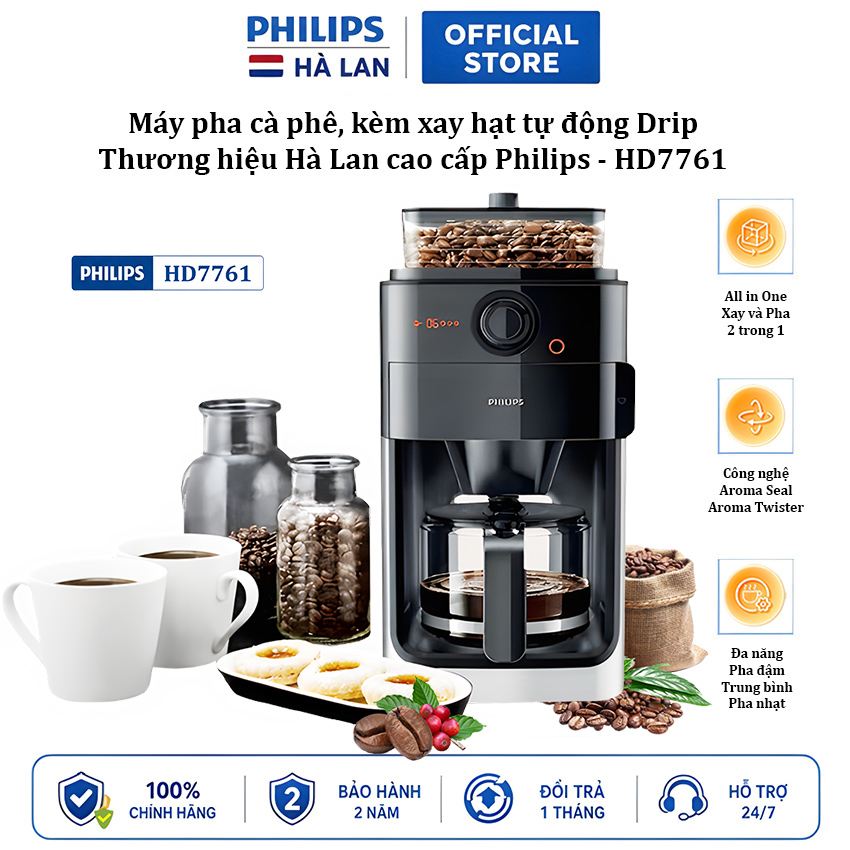 Philips hd7761/00 automatic seed coffee maker-authentic