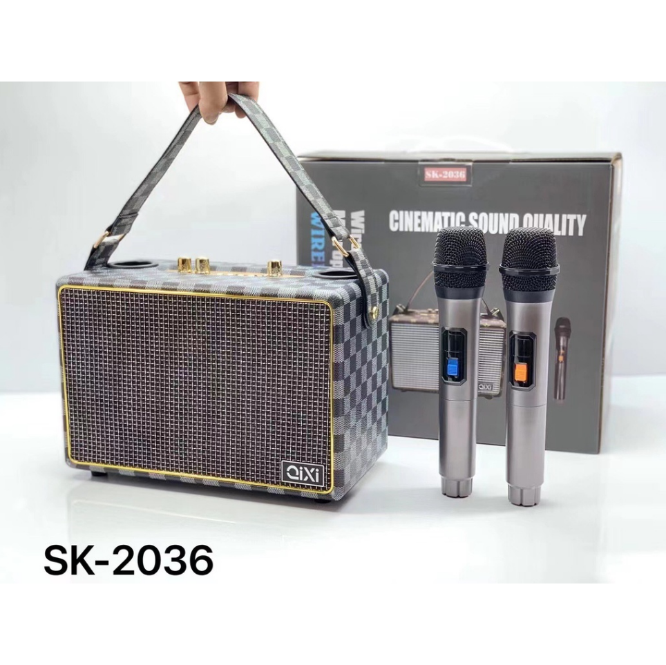 [ SIÊU PHẨM 2023 ] Loa Karaoke Xách Tay Qixi SK-2050 Chính Hãng - Loa Bluetooth Qixi SK-2039 [ Kèm 2