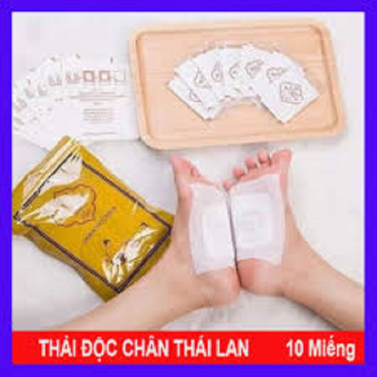 siêu rê_ Bịch 10 MIẾNG DÁN THẢI ĐỘC CHÂN LANA FOOT MATCH THÁI LAN