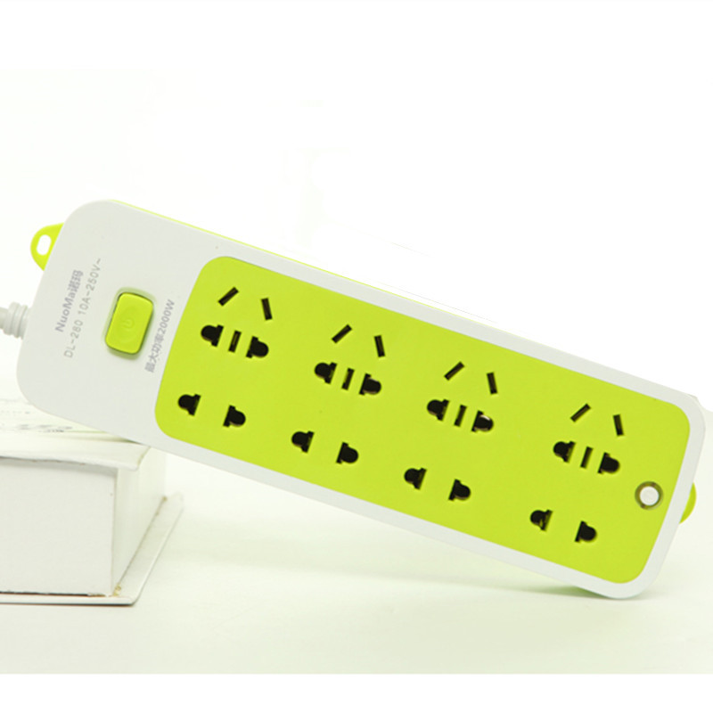 Ổ Cắm Điện Đa Năng Thông Minh Có Cổng USB - Ổ Điện 6 Lỗ Và 3 Cổng Sạc USB - Ổ cắm điện đa năng thông minh Xanh Lá, vàng