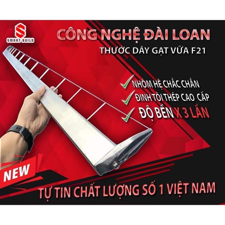 Thước dây gạt vữa cán tường nhôm nhập khẩu đài loan. tặng kèm dây thay thế theo thước
