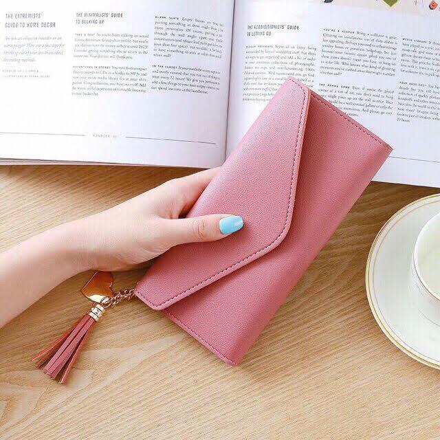 GIÁ SỈ Ví tua rua trái tim dáng dài siêu hot