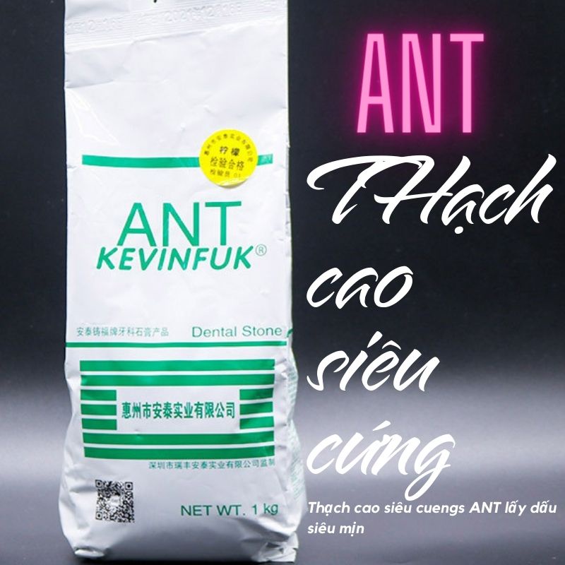 Thạch cao siêu cứng ant- túi 1 kg- đổ mẫu trong nha khoa