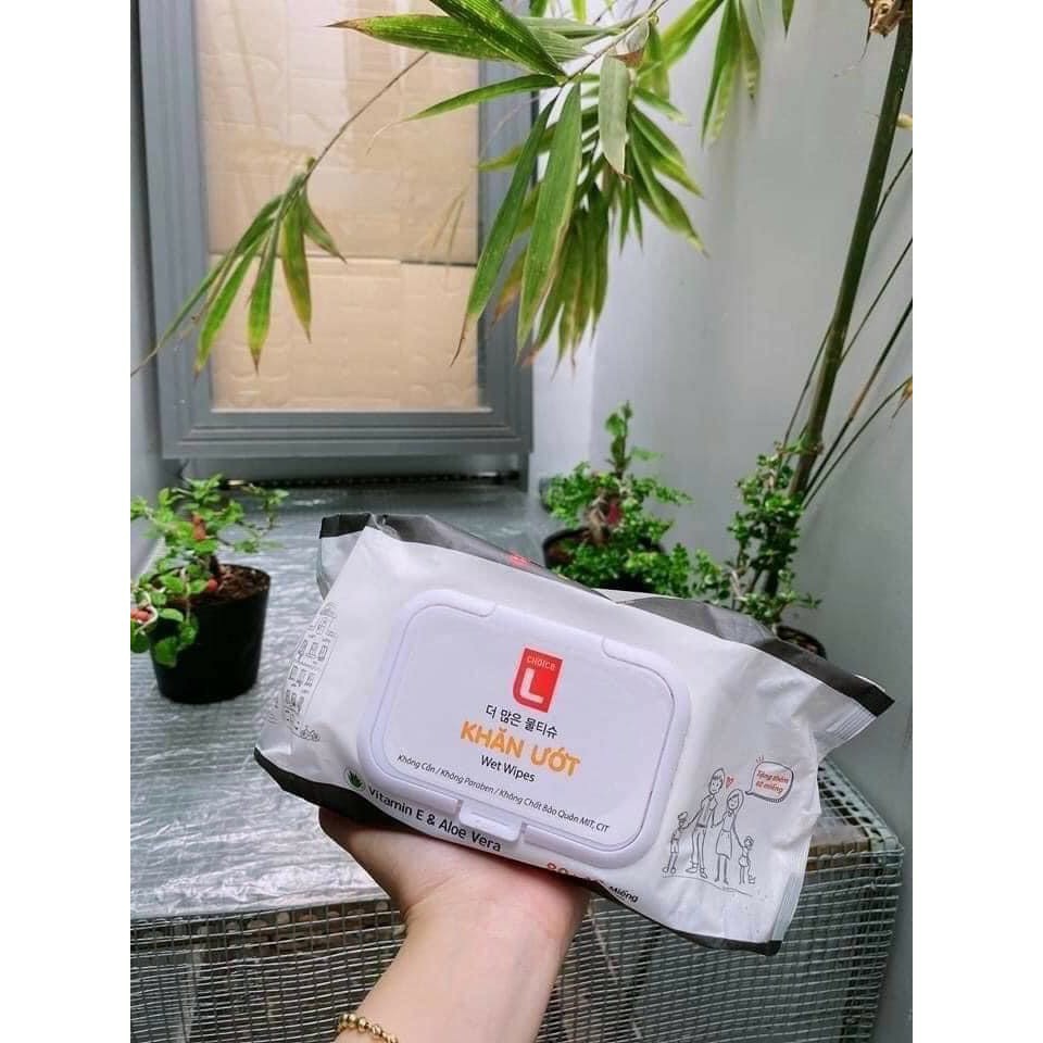 Khăn ướt Lotte Choice Hàn quốc 120 tờ